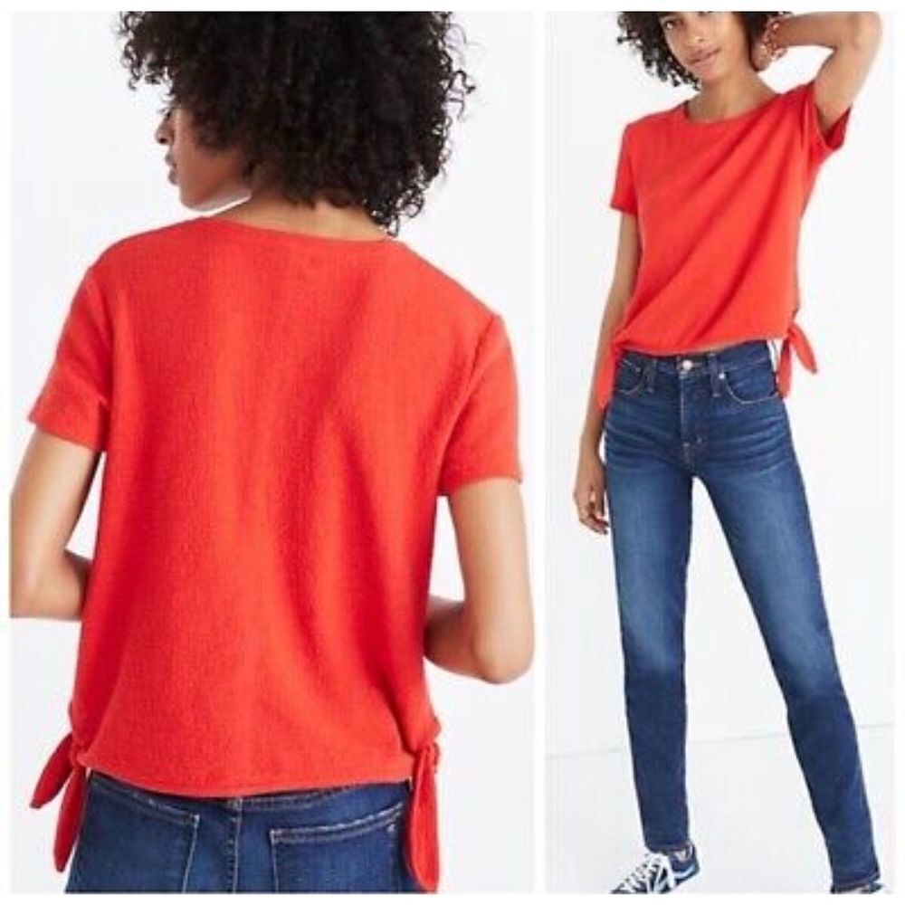 Madewell Texture & Thread Modern Side-Tie Top Size XS